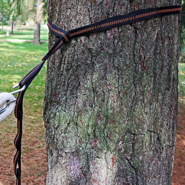 Sunnydaze Tree Friendly Adjustable Hammock Hanging Straps Kit with