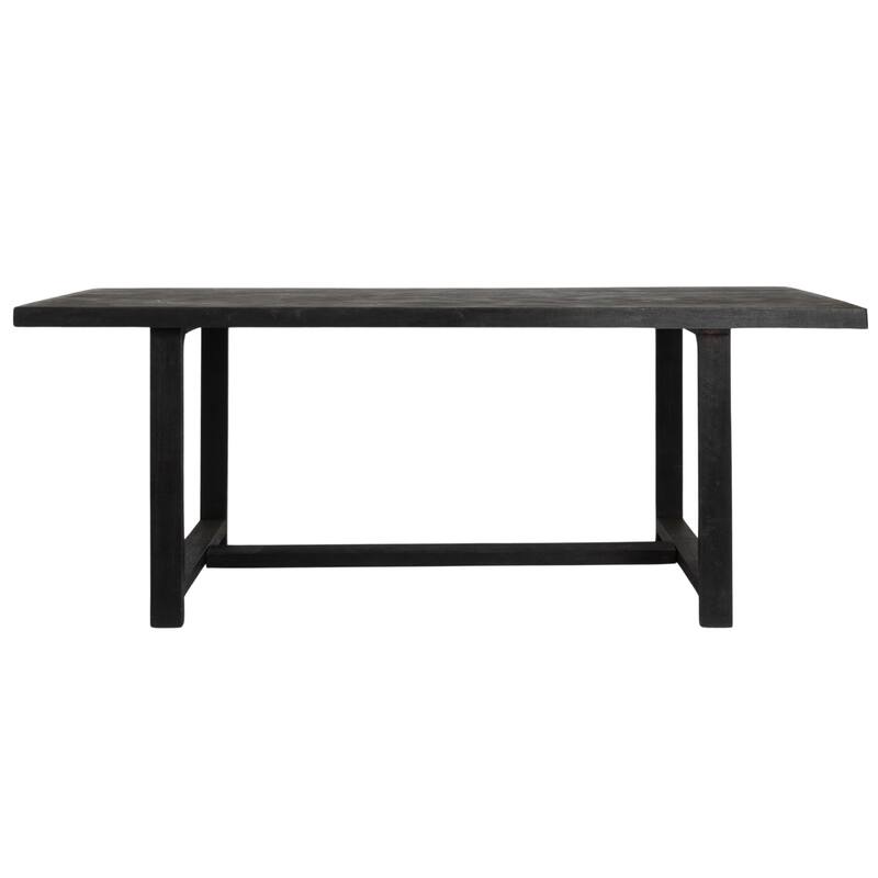 Elegant Acacia Wood Rectangular Dining Table - 79.0"L x 36.0"W x 30.0"H