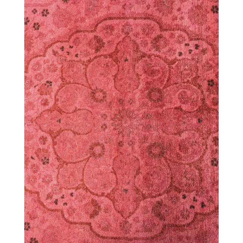 Fine Vibrance One-of-a-Kind Hand-Knotted Area Rug - Pink, 4' 8" x 6' 8" - 4' 8" x 6' 8"