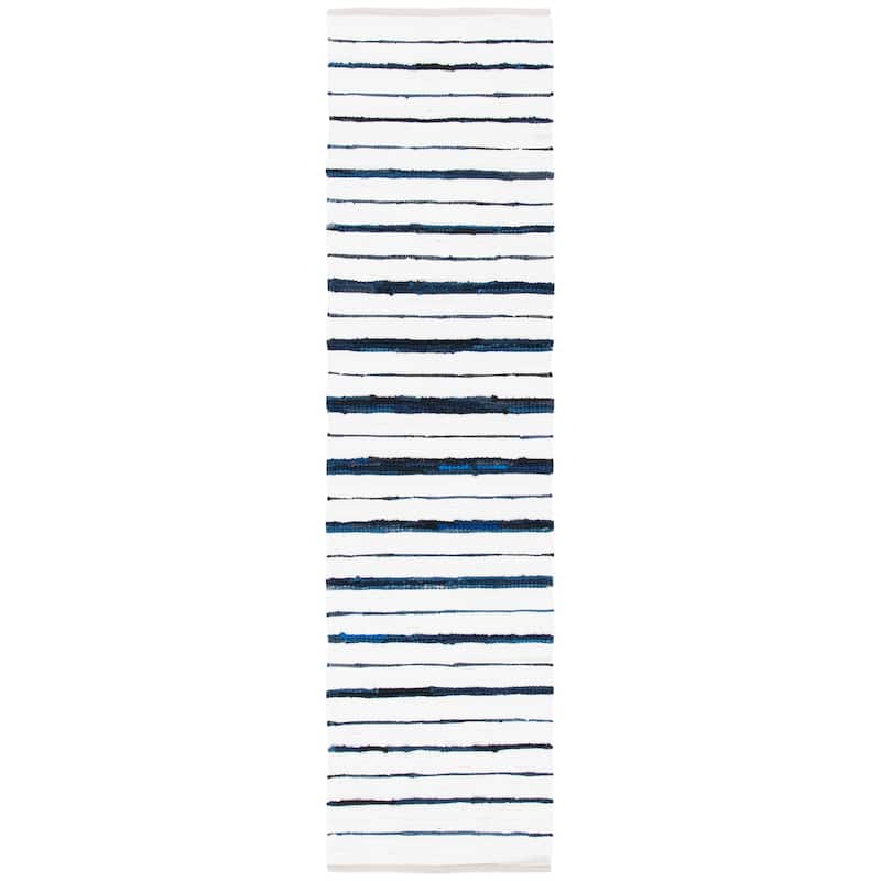 SAFAVIEH Handmade Montauk Satka Modern Stripe Rug