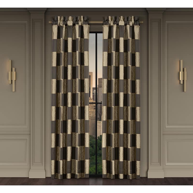 J. Queen New York Brando Bronze Window Panel Pair