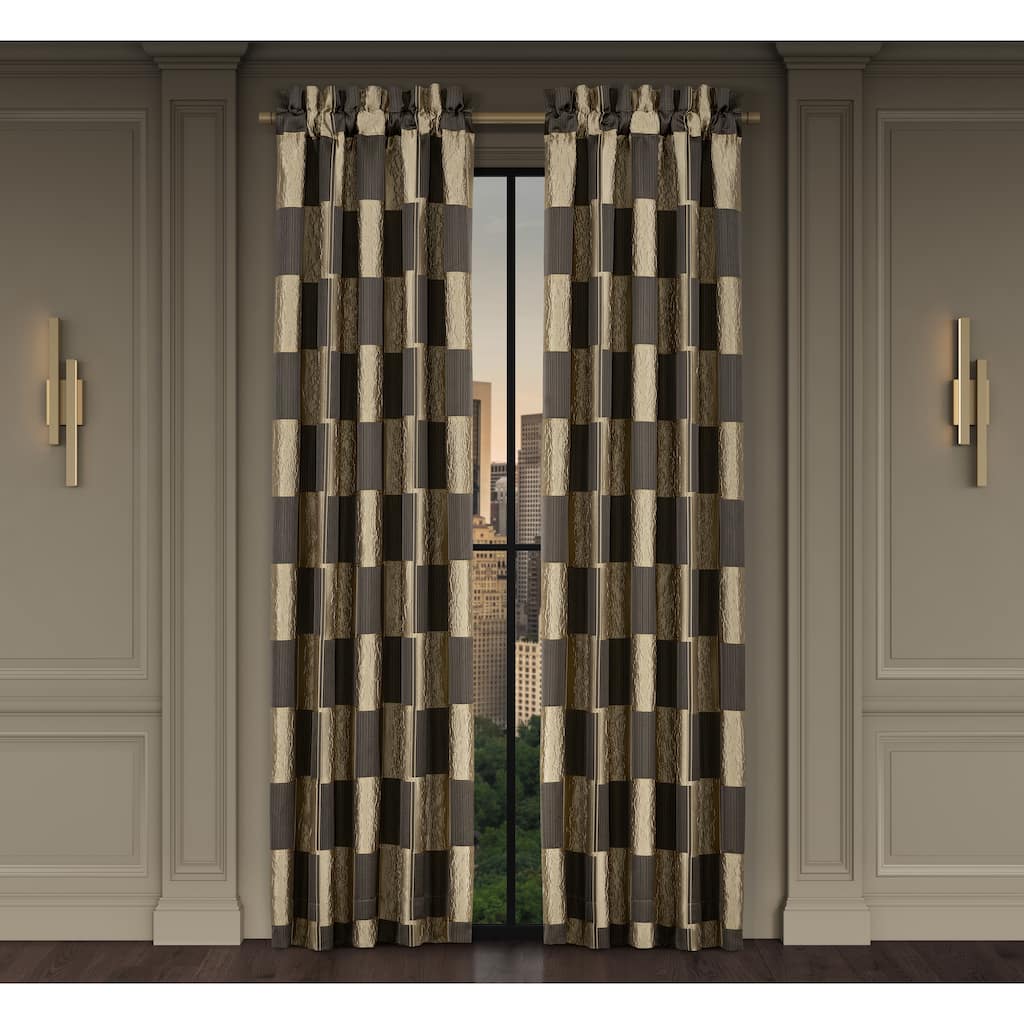 J. Queen New York Brando Bronze Window Panel Pair
