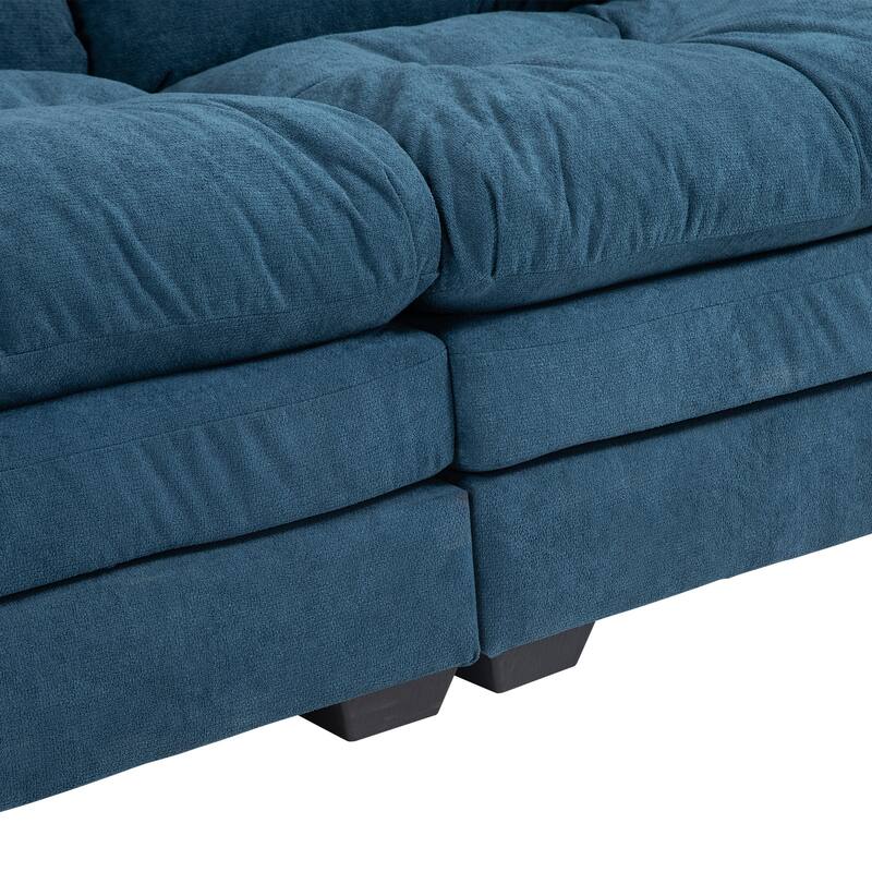 84"Chenille Sofa,Loveseat Deep Seat Sofa Couch with Pillows & Memory Foam for Living Room,Apartment,Office Lounge