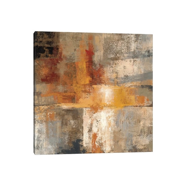 slide 2 of 8, iCanvas "Silver and Amber Crop " by Silvia Vassileva Canvas Print