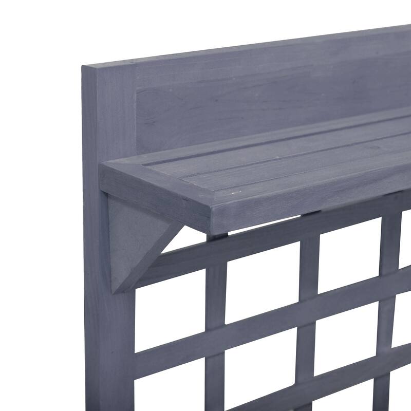 Rolling Raised Garden Planter Box Trellis for Patio Balcony Backyard