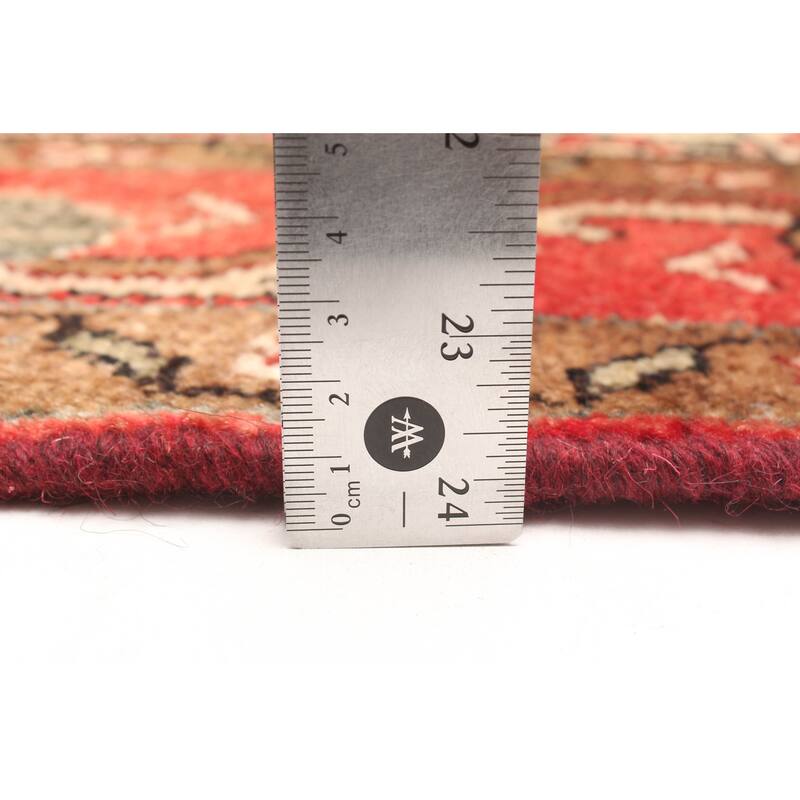 ECARPETGALLERY Hand-knotted Antalya Vintage Red Wool Rug - 4'3 x 7'0