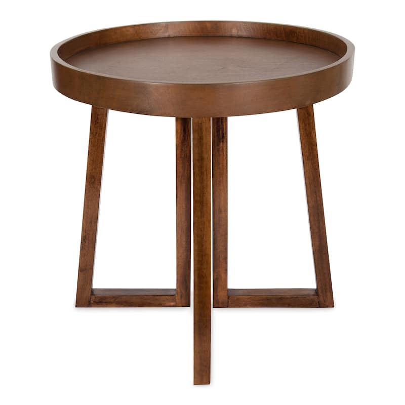 Kate and Laurel Avery Round Wood Side Table