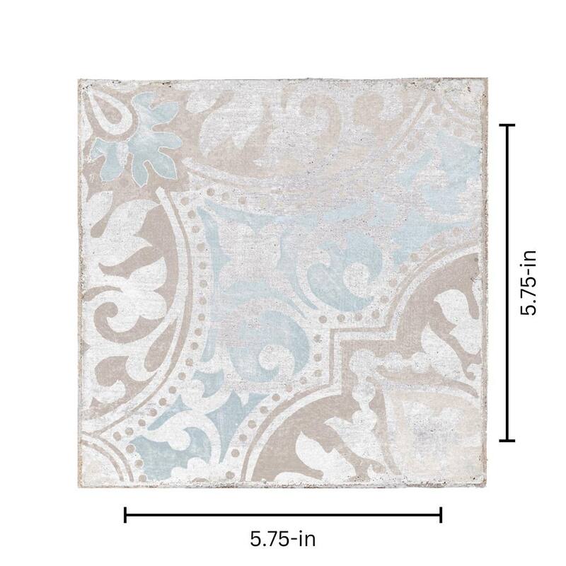 The Tile Life Greenwich 6x6 Montjuic Porcelain Floor & Wall Tile