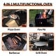 preview thumbnail 2 of 6, 4 in 1 Outdoor Pizza Oven 2 Layer Detachable Grill Oven Multifunctional Pizza Maker with Pizza Stone - 12 inch