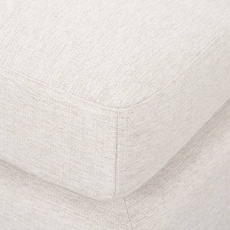 Halston Small Ottoman Oatmeal Performance Fabric - 38.98 x26.77 x17.91 - 38.98 x26.77 x17.91