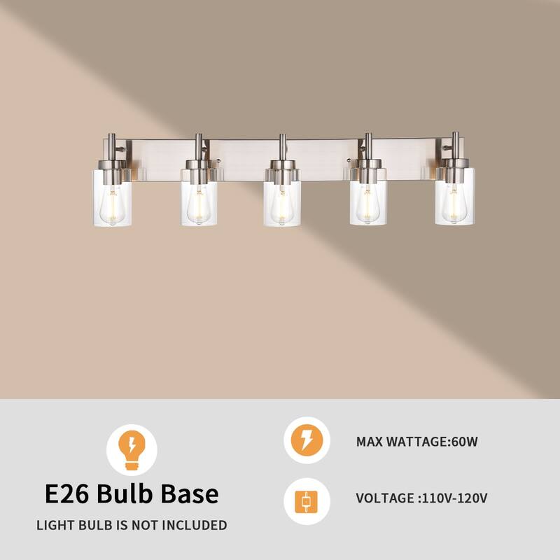 Farmhouse Wall Lighting with Clear Glass