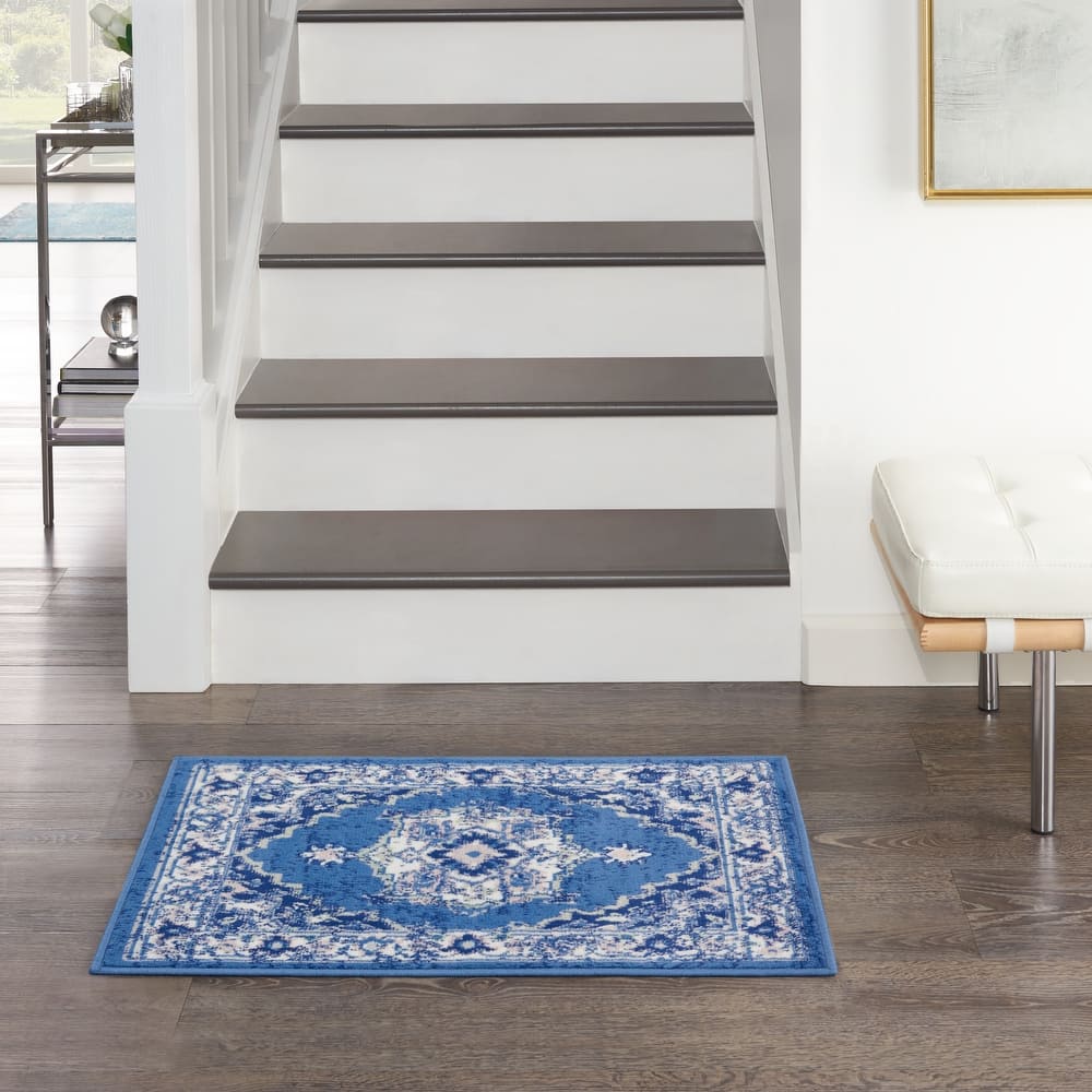 Nourison Whimsicle Modern Persian Floral Medallion Area Rug