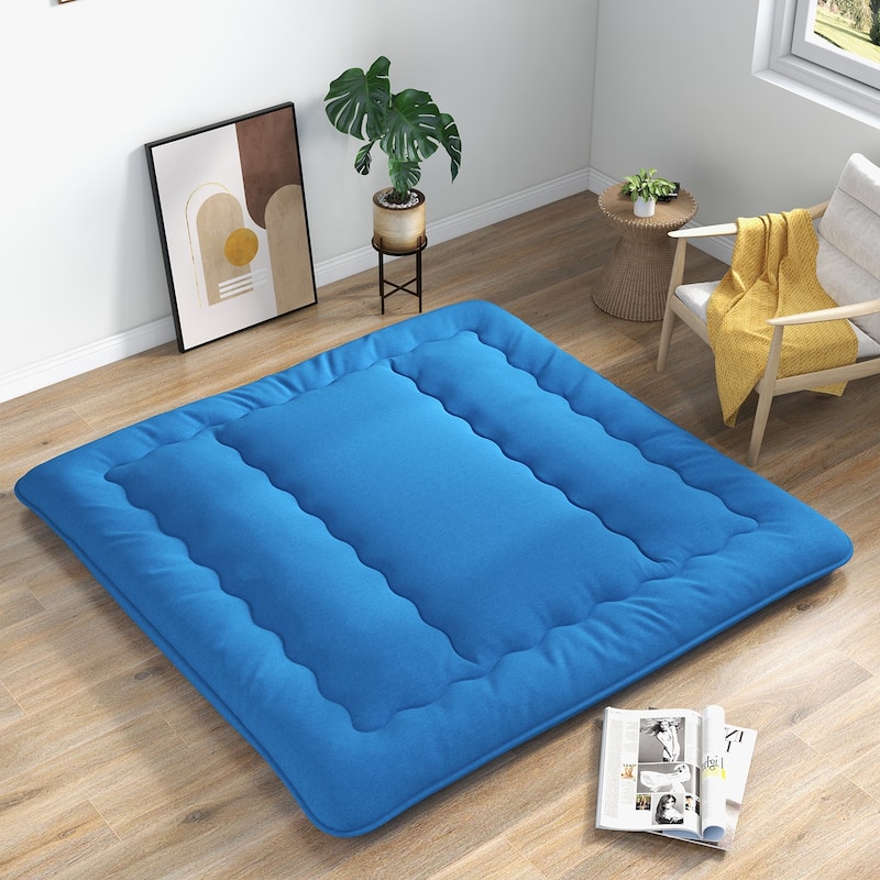 Futon Mattress Floor Sleeping Pad with Washable Cover