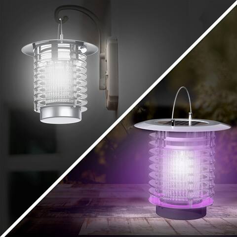 LED Lantern & Bug Zapper by Pure Garden - 7 x 7 x 10