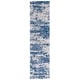 preview thumbnail 7 of 43, SAFAVIEH Berber Shag Leana Modern 1.2-inch Thick Rug 2' x 14' Runner - Beige/Blue - Runner