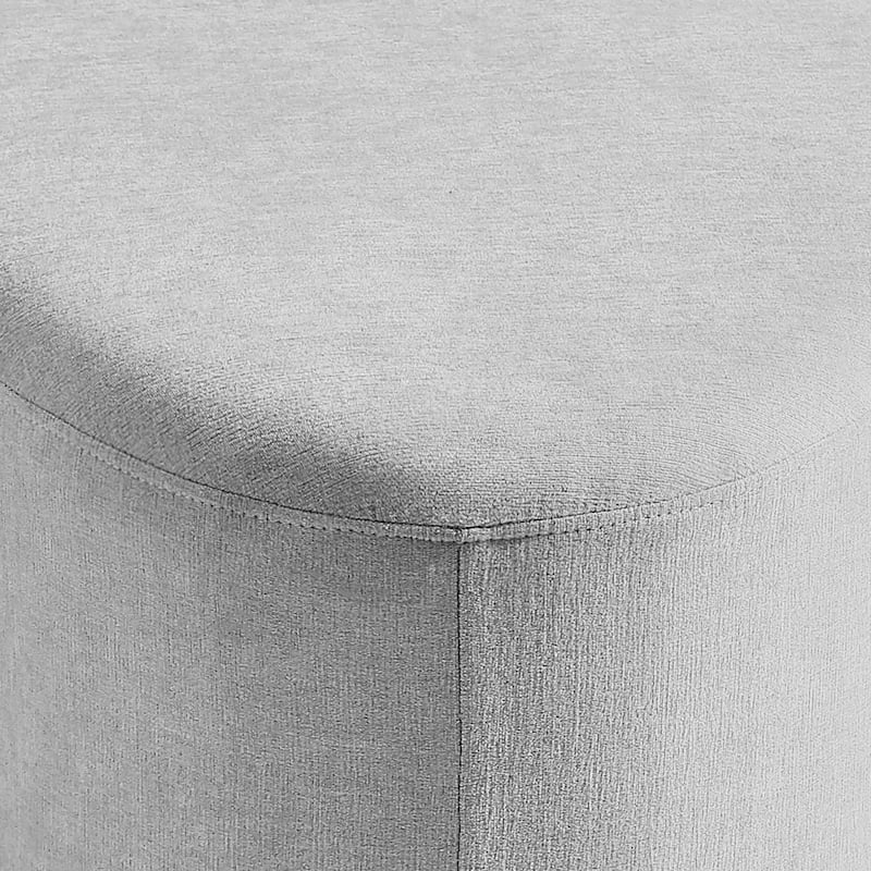 Leon 26"/43" W Chenille Triangle Cocktail Ottoman Set