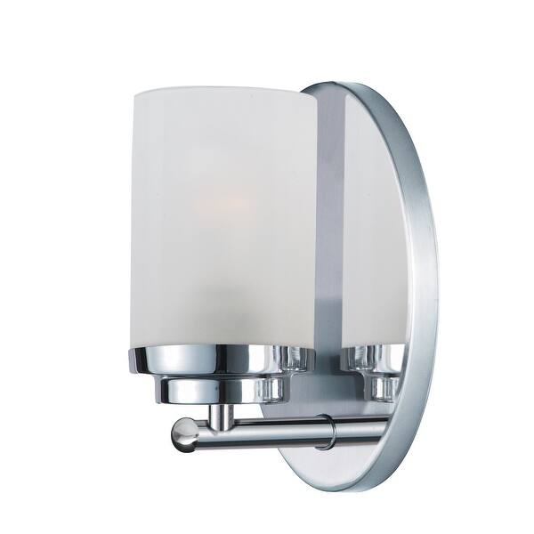 slide 2 of 2, Corona 1-Light Wall Sconce - Polished chrome