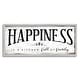 preview thumbnail 18 of 19, Stupell Happiness is Kitchen Full of Family Rustic Sentiments Framed Wall Art 10 x 24 - Grey