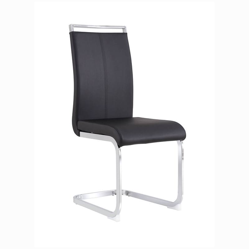 Dining Chairs,PU Faux Leather High Back Side Chair (Set of 4)