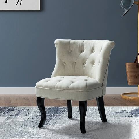 Christi Upholstered Tufted Wingback Accent Chair