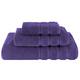 American Soft Linen 3 Piece, 100% Genuine Turkish Cotton Premium & Luxury Towels Bathroom Sets - Violet Purple