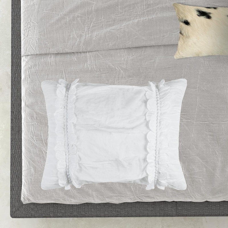 White King 100% Cotton 300 Thread Count Machine Washable Down Alternative Comforter - White - 106x92