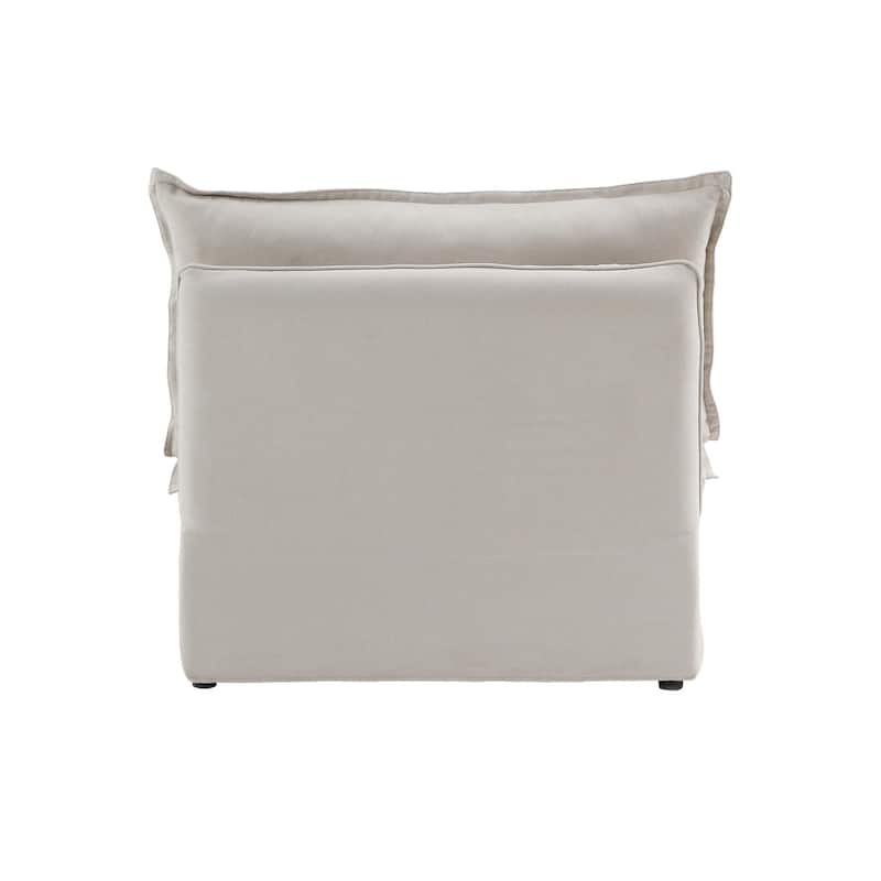 43'' Velvet Upholstery Single Sofa