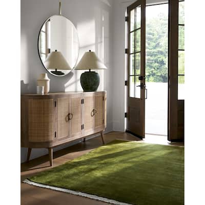 Jett Mid-Century Modern Solid Area Rug