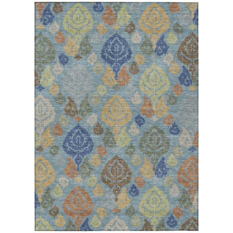Machine Washable Indoor/ Outdoor Casual Zona Chantille Rug