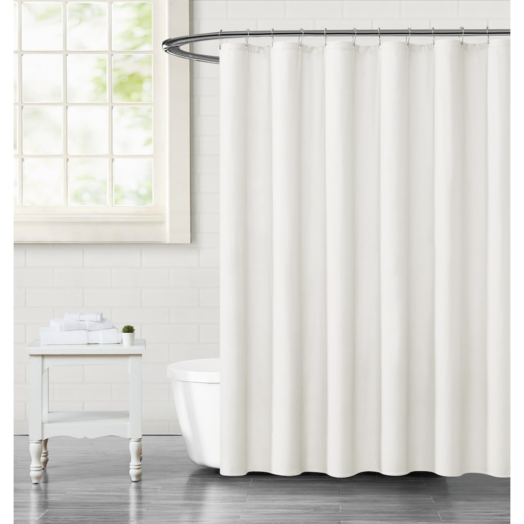 Truly Calm Embossed Fabric 70x72 Shower Liner