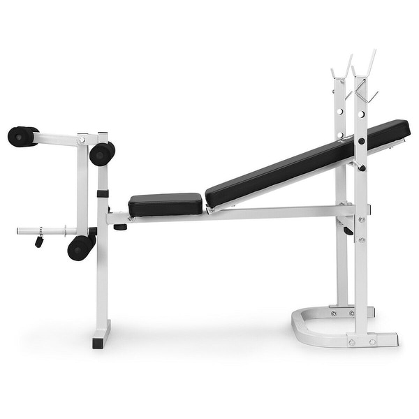 5 Day Costway olympic folding weight bench incline lift workout press home for push your ABS