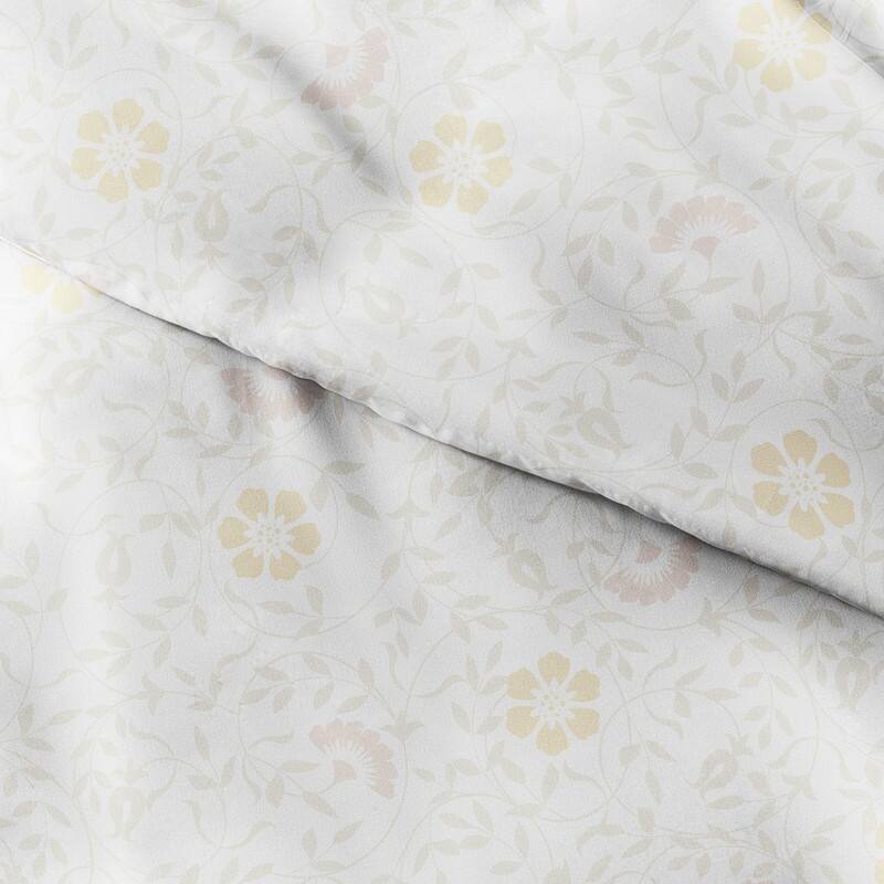 Becky Cameron Oversized 3-piece Printed Duvet Cover Set - Spring Vines - King - Cal King