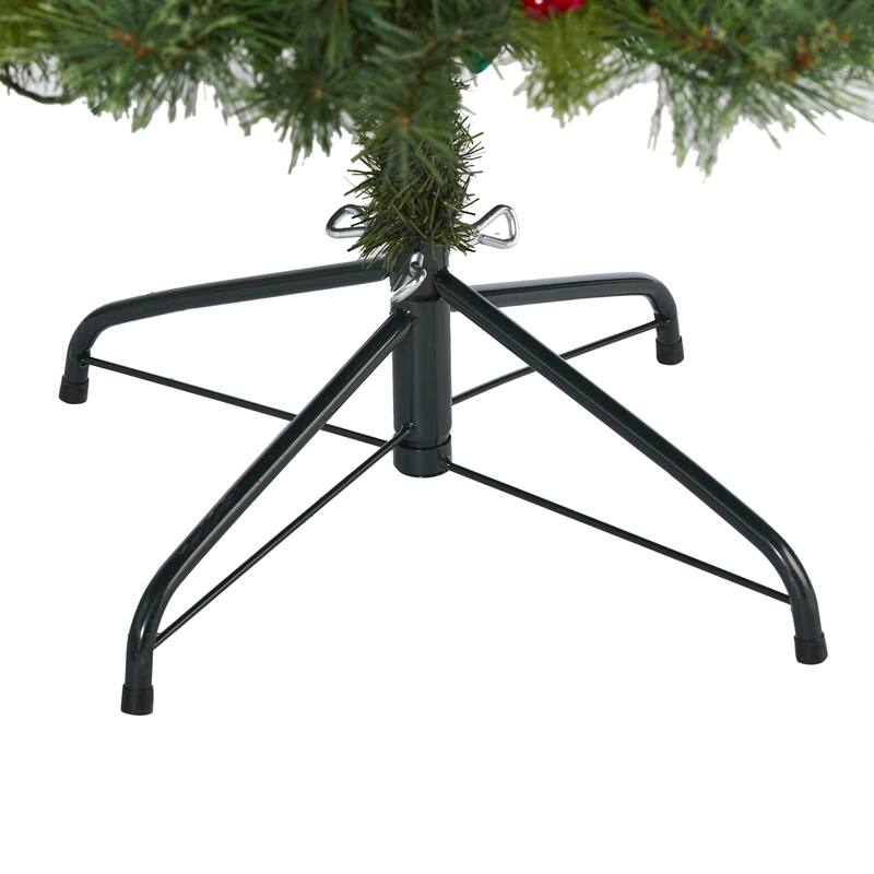 Pre-Lit Aberdeen Spruce Mixed Pine Artificial Christmas Tree - 6' - Clear LED Lights - 6 Foot