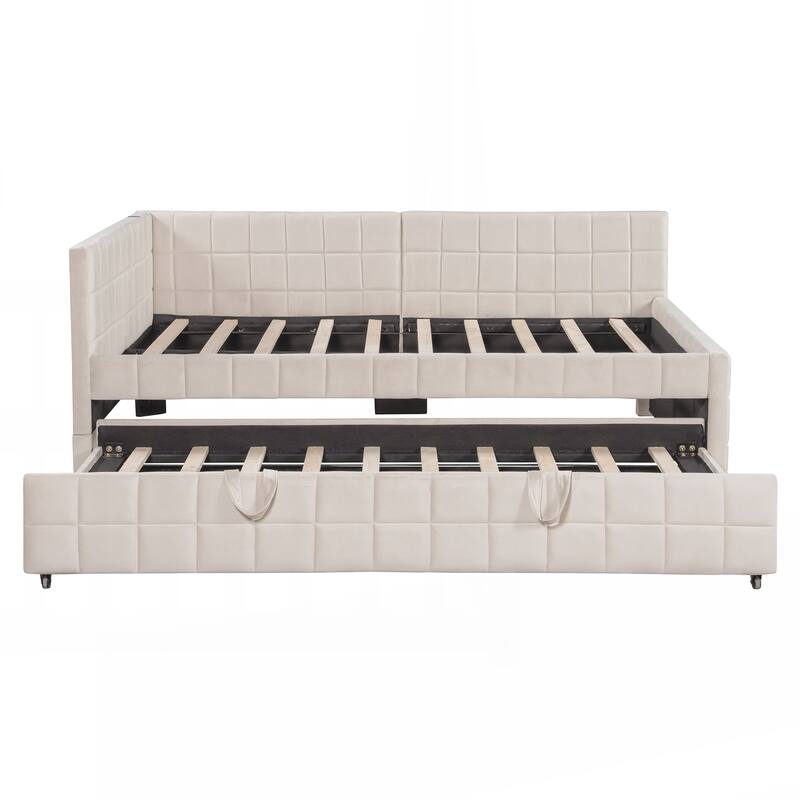 Full Size Upholstered L-Shaped Upholstered Daybed