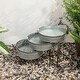 preview thumbnail 1 of 6, Glitzhome 30"L Farmhouse Galvanized Rustic Metal Fountain Silver