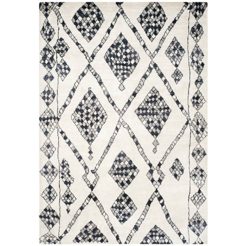 SAFAVIEH Couture Handmade Moroccan Oshra Modern Viscose Rug