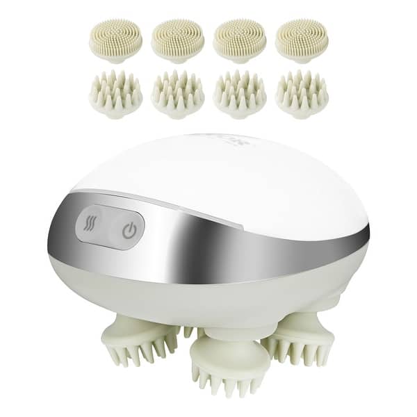 Electric Scalp Massager with Heat, Rechargeable Heated Head Massager, IPX7  Waterproof - Bed Bath & Beyond - 41494286