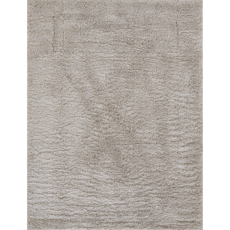 Novogratz by Momeni Nola Shag Magnolia Solid Color Shag Rug - 5' 3" x 7' - Mocha - Rectangle