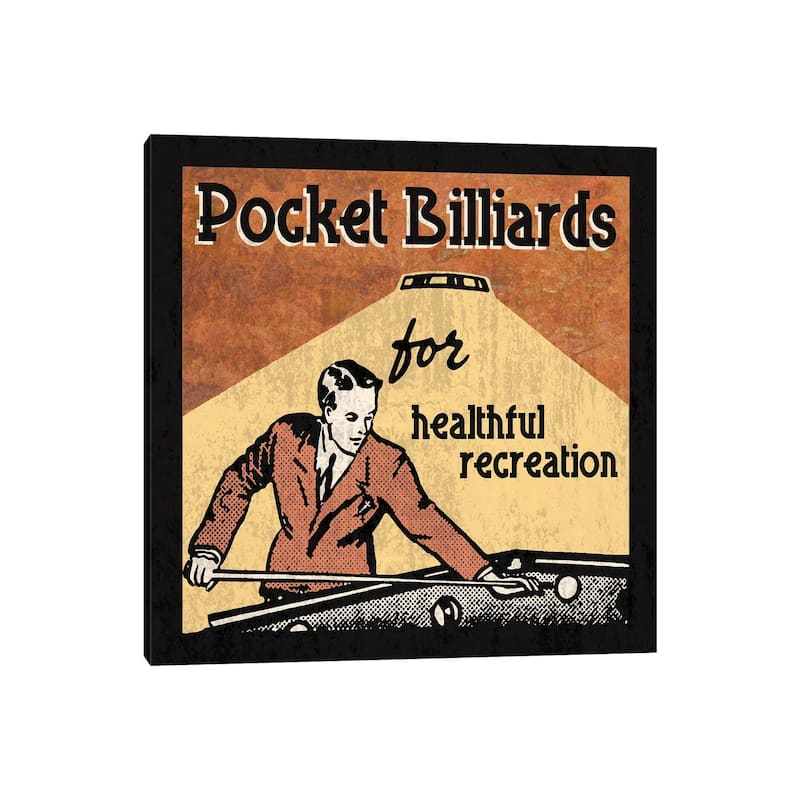 iCanvas "Pocket Billiards" by Erin Clark Canvas Print