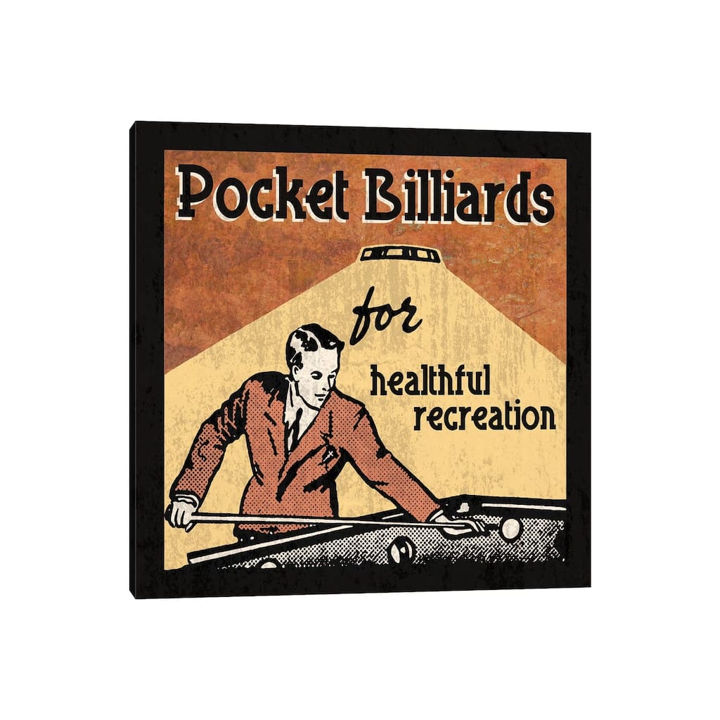 iCanvas "Pocket Billiards" by Erin Clark Canvas Print