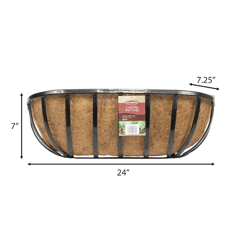 Cambridge Premium Wall Troughs with Coco Liner - 24"L, 30"L or 36"L