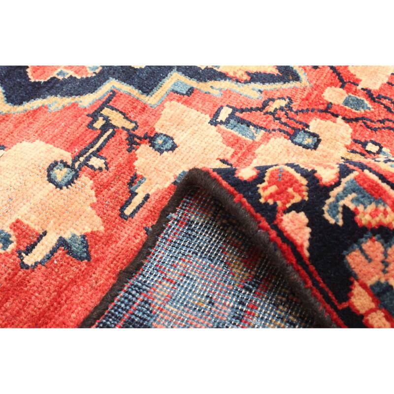 ECARPETGALLERY Hand-knotted Andelz Red Wool Rug - 4'0 x 6'7