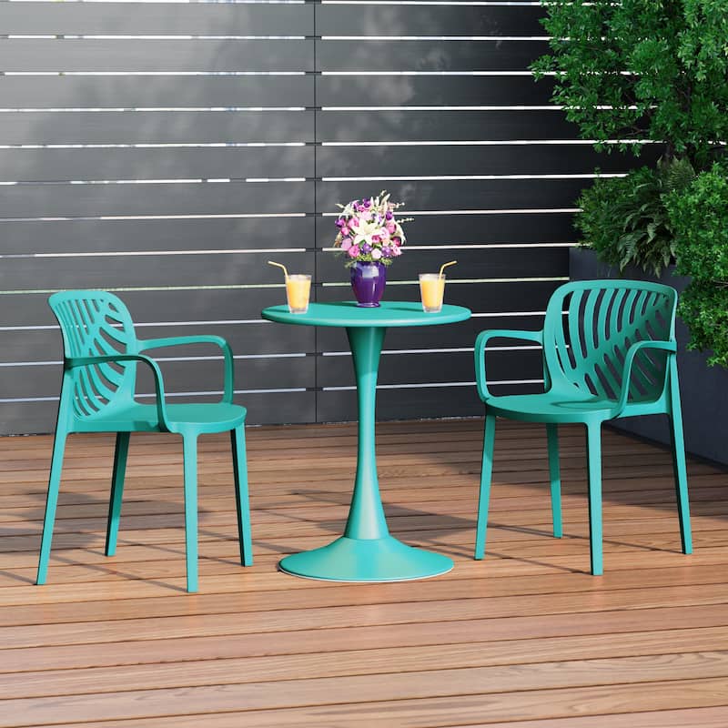 Frond and Form Outdoor Stacking Dining Armchair (Set of 2)