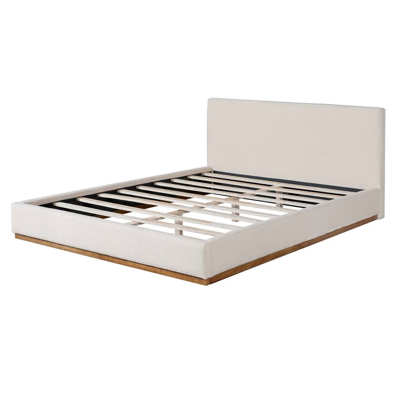 Christopher Knight Home - Colette Boucle Upholstered Bed with Headboard