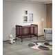 preview thumbnail 4 of 7, Espresso 3-in-1 Convertible Crib Sustainable Pinewood Non-Toxic Finish Locking Wheels