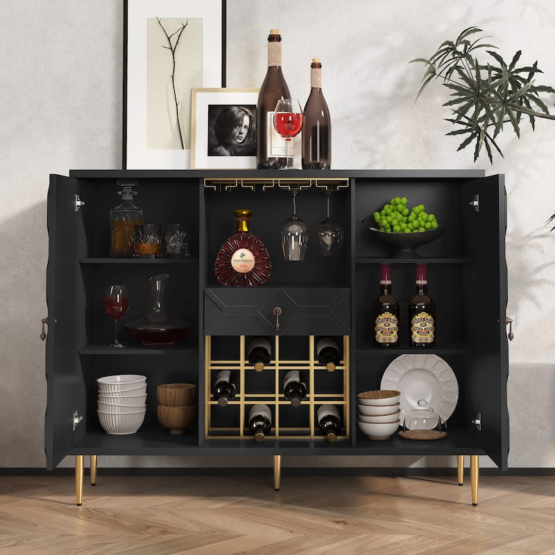47.23'' Large Coffee Bar Cabinet Sideboard Table
