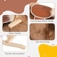 preview thumbnail 4 of 8, Kids Rocking Horse, Plush Toddler Rocker, Wooden Base Ride-On Toy with Handle Grip, Traditional Toy for Kids 36M+, Brown