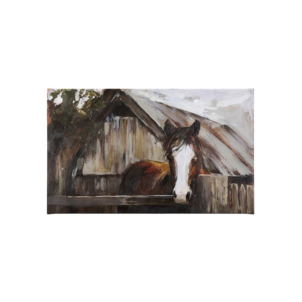 On the Farm II (35 x 21) Canvas Art Print
