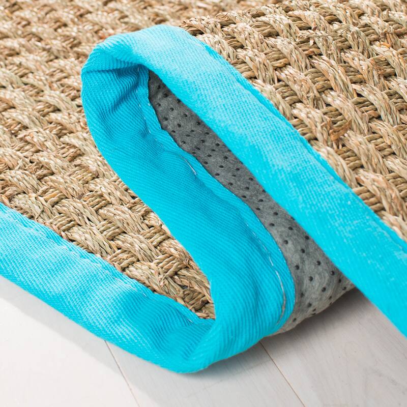 SAFAVIEH Natural Fiber Marina Basketweave Seagrass Rug