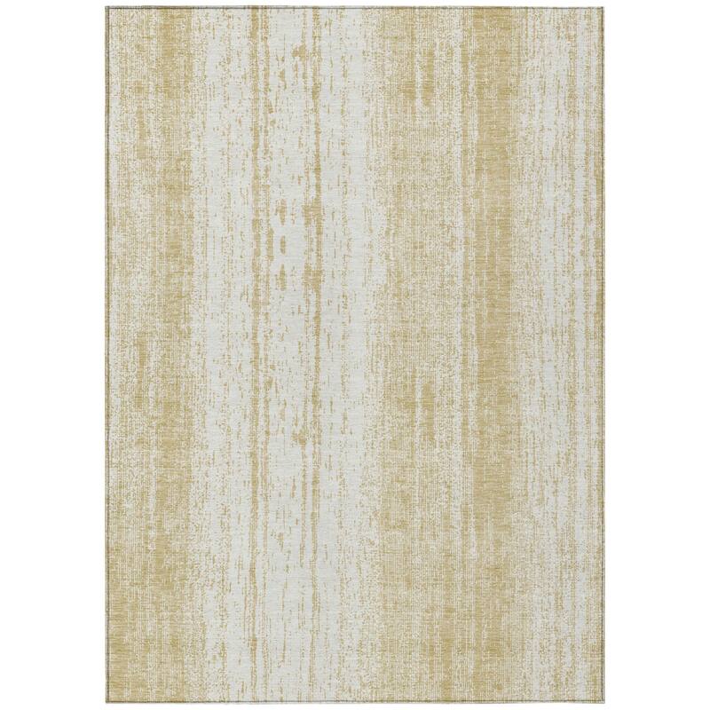 HomeRoots Striped Transitional Rectangle Outdoor Rug
